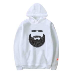 Jason Kelce Beard White Hoodie