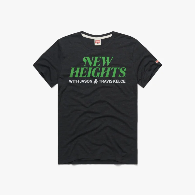 New Heights Podcast Charcoal Shirt